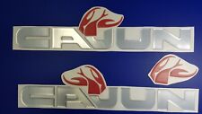 Cajun Boat Emblems 22 Chrome Free Fast Delivery Dhl Express - Stickers Set