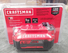 New Craftsman V20 20 Volt Max 4.0ah Lithium-ion Battery Cmcb204 - Free Shipping