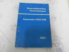 3379 Volvo Penta Parts Catalog Aquamatic 225b280 1977