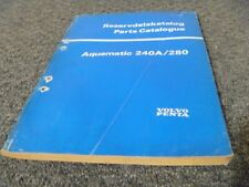 Volvo Penta 240a280 Aquamatic Drive Parts Catalog Manual Pub 3209