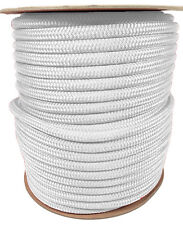 Anchor Rope Dock Line 12 X 150 Double Braided 100 Nylon White Made In Usa