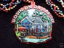 Down On Da Bayou Mardi Gras Necklace Bead Cajun Boat Camp Pirogue B795