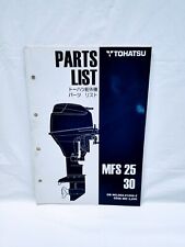 Tohatsu Mfs 25 30 Outboard Motor Part List