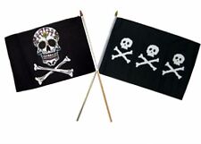 12x18 12x18 Wholesale Combo Pirate Sugar Skull Chris Condent Stick Flag