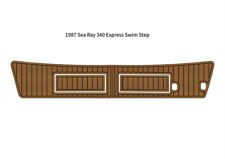 1987 Sea Ray 340 Express Swim Platform Pad Boat Eva Foam Teak Deck Floor Mat