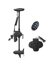 Haswing Black 12v 55lbs 47 Transom Trolling Motor With Remote Foot Control
