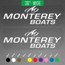 36 Monterey Boats Outboard Motor Marine Decals Vinyl Stickers Pair Set Of 2