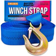 Boat Trailer Winch Strap With Hook Replacement 2 X 20