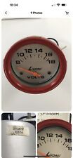 Livorsi Boat Volt Meter Gauge Red Frame 2 Inches As Is Untested 201067r7 S7.4