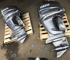 Pair Yamaha 225 Hp Outboard F225txr 2005 25 Running Engine Need Exhaust Service