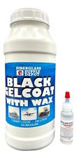 Black Gelcoat With Wax Quart With 15cc Of Mekp Hardener