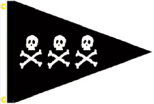 2x3 Chris Condent Condit Pirate Black Flag Banner 100d W Grommets