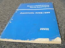 Volvo Penta 225b280 Aquamatic Drive Parts Catalog Manual Pub 3379