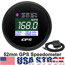 52mm Digital Gps Speedometer Gauge With Lcd Odometer For Car Boat Motorcycle Us