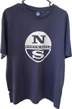 North Sails Graphic T-shirt  Navy Blue Men Large