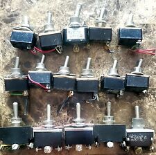 Lot Of 16 Used Toggle Switches Vigil Carling 3 Way On Off 6 Pole B38.