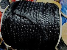 Anchor Rope Dock Line 516 X 150 Black Nylon Rope Made In Usa