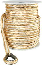 12inch 150ft Double Braid Nylon Anchor Line Rope W Thimble Boat Dock Line Rope