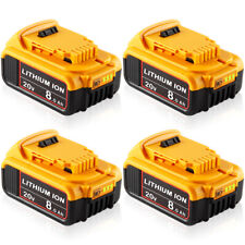 4 Pack For Dewalt 20v 20 Volt Max Xr 8.0ah Lithium Ion Battery Dcb206-2 Dcb205-2