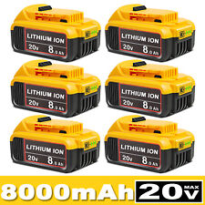 8.0ah Lithium Ion Battery For Dewalt 20v 20 Volt Max Xr Dcb206-2 Dcb205-2 Dcb204