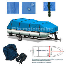 18ft-20ft Premium Canvas Pontoon Trailerable Boat Storage Cover