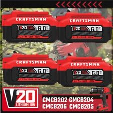 6.0ah For Craftsman V20 20v Li-ion Battery 20 Volt Max Cmcb206 Cmcb204 3.0ah