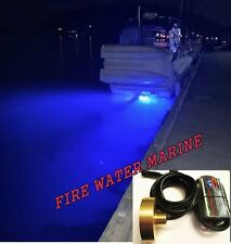 100w 8000 Lumen Blue Garboard Led Boat Drain Plug Light Marine 34 12 Npt