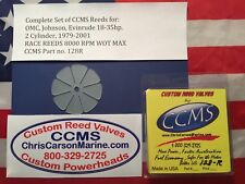 Ccms Johnson Omc Race Outboard Reed Valves 18-35hp 2 Cylinder 1979-2001 Pn128r