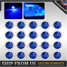 20x Blue Marine Boat Navigation Light Led Updated Stainless Stern Anchor Lights