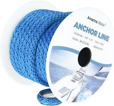 38 50ft Premium Solid Mfp Braided Anchor Ropeline W Stainless Steel Thimble