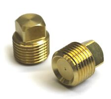 2 Pack Solid Brass Boat Hull Spare Garboard Drain Plug Sea Ray Bayliner Larson