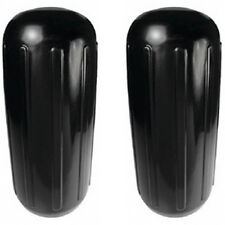 2 Pack 8 Inch X 20 Inch Center Hole Black Inflatable Vinyl Fenders For Boats