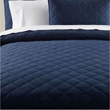Ll Bean Bright Mariner Diamond Knit Quilt Collection Comforter King Size