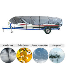 12ft-18ft Boat Cover Fits For Water Proof Heavy Duty Trailerable Jon Boat Cover