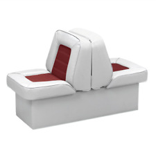 Boat Seats Back To Back With Base Red Gray Uv Convertible Marine Lounge Seating