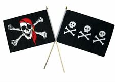12x18 12x18 Wholesale Combo Pirate Red Hat Chris Condent 3 Skull Stick Flag