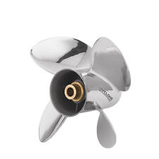 Johnson Evinrude New Omc Cyclone Tbx 4-blade 15 Pitch Lh Propeller 0763937