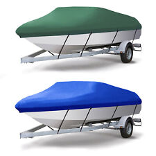 11-22ft 210d Heavy Duty Waterproof Trailerable Boat Cover For V-hull Tri-hull