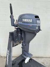 Yamaha 15hp 4 Stroke Outboard 20 Long Shaft W Tiller Handle Just Serviced