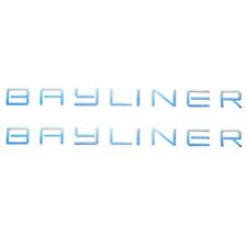 Bayliner Boat Brand Logo Decal 26 14 X 2 Inch Blue Magenta Pair