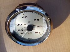 Faria Boat Speedometer Gauge Tcc502a Kronos Silver 3 14 Inch