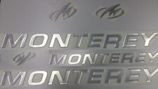 Monterey Boat Emblems 20 Chrome Free Fast Delivery Dhl Express - Raised Decals