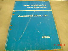 Vintage Volvo Penta Aquamatic Parts Catalog Oem 200b280 2999 4-3-4