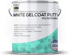 White Gelcoat Repair Putty - Polyester Resin Fiberglass Gelcoat Repair Kit