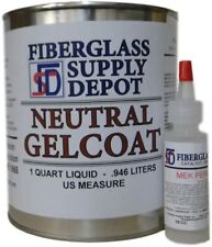 Neutral Gelcoat No Wax 15cc Mekp - Quart