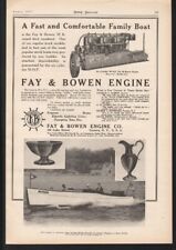 1917 Fay Bowen Inboard Boat Motor Engine Nautical Marine Falcon Sport Ad21027