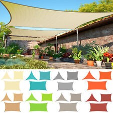 Outdoor Sun Shade Sail Canopy Rectangle Sand Uv Block Sunshade For Backyard Deck
