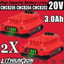 2pack 20v For Craftsman V20 20 Volt Max Li-ion Battery Cmcb204 Cmcb202 Cmcb201
