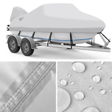 900d Waterproof Boat Cover 20-22 Ft Outboard Motor Cover Vent Windproof Strap