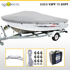 Oceansouth Boat Cover Waterproof V-hull Heavy Duty Trailerable Runabout
